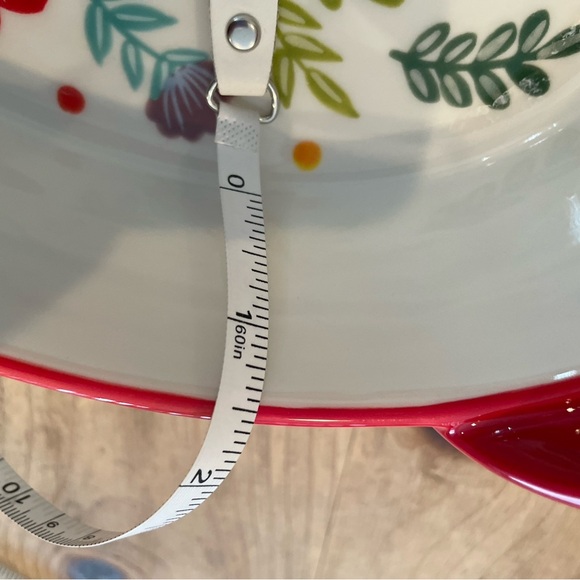 NWOT 2 Potter’s Studio Colorful Bird Folk Art LG & SM matching serving-ware - Picture 9 of 9